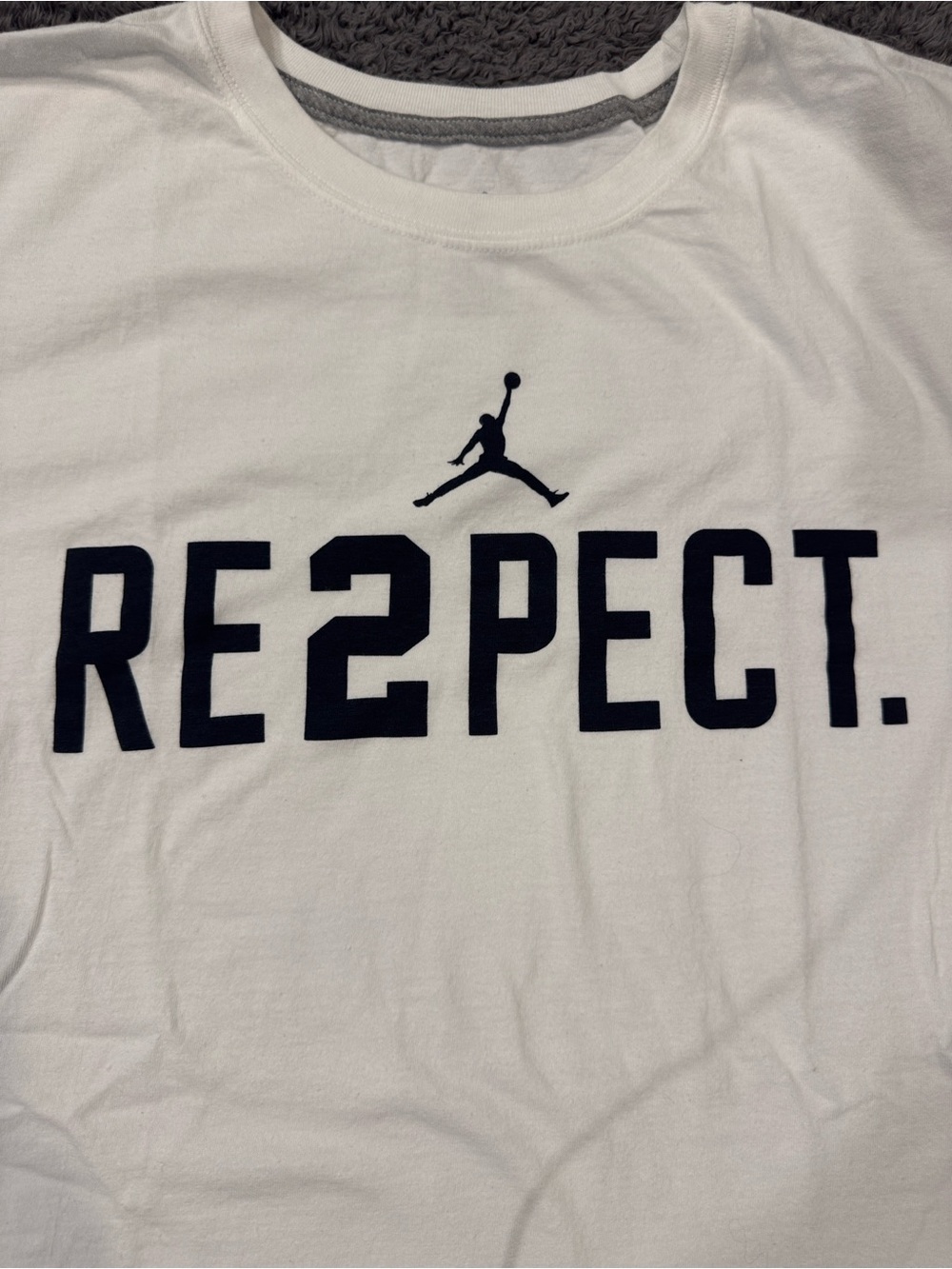 Jordan Re2pect Derek Jeter NYY The Captain Jumpman White t-shirt Size XXL - Picture 2 of 7
